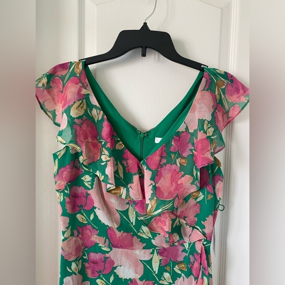 Women’s London fog floral ruffle dress size-8